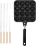 Haofy Takoyaki Maker Pan, Non-Stick 16-Grid Takoyaki Grill for Electric Oven or Gas Stove