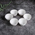 Handmake Ceramic Mini Kungfu Tea Cups Set of 6, White Porcelain Tiny Teacups with Chinese Embossed Dragon Style