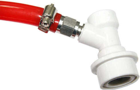 PERA 5/16" Ball Lock Line Assembly - MFL Liquid Disconnect with 5ft Gas Line for Home Brewing
