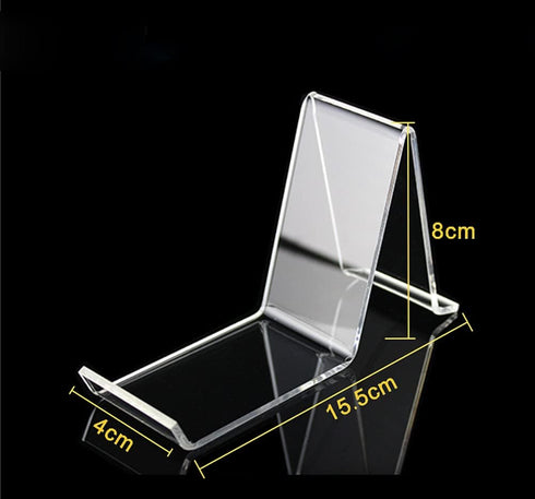 Wresty 2 Pair/4 Pcs Acrylic Shoe Store Display Stands Clear Sandal Display Stands High Heel Display Rack Holder