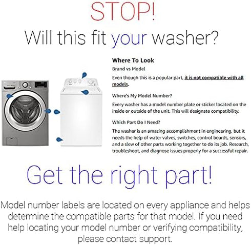 Supplying Demand WH01X24381 4502680 Top Load Clothes Washer Lid Lock Bezel Replacement