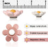 18 Pcs Flower Refrigerator Magnets, Cute Pink Refrigerator Magnets for Whiteboard, Girls Locker Magnets