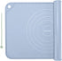 Extra Thick Silicone Pastry Mat 24"x16" - Non Stick Food Grade Dough Rolling Mat with Edge Heightening, Blue