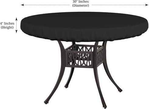 12 Oz (30" 4" Inches, Covers & All Round Table Top Cover, Waterproof UV & Weather Resistant Patio Table Cover, Outdoor