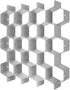 Poeland Adjustable DIY Drawer Divider Organizer, Honeycomb Divider for Underwear, Belt, Scarf, Socks, Gray