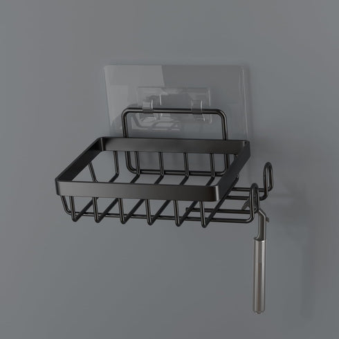 Adhesive Soap Bar Holder for Shower Wall, Self Draining Soap Dish Container
