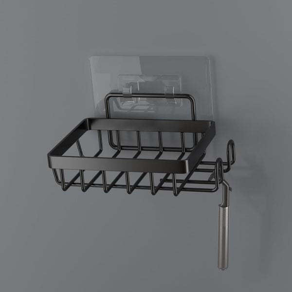 Adhesive Soap Bar Holder for Shower Wall, Self Draining Soap Dish Container