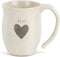 DEMDACO Kind Heart Cream Inspirational Ceramic Stoneware Coffee Mug, 16 Ounce