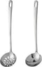 304 Stainless Steel Serving Utensil Set, Skimmer Slotted Spoon and Soup Ladle, Rustproof, Heat Resistant, Dishwasher