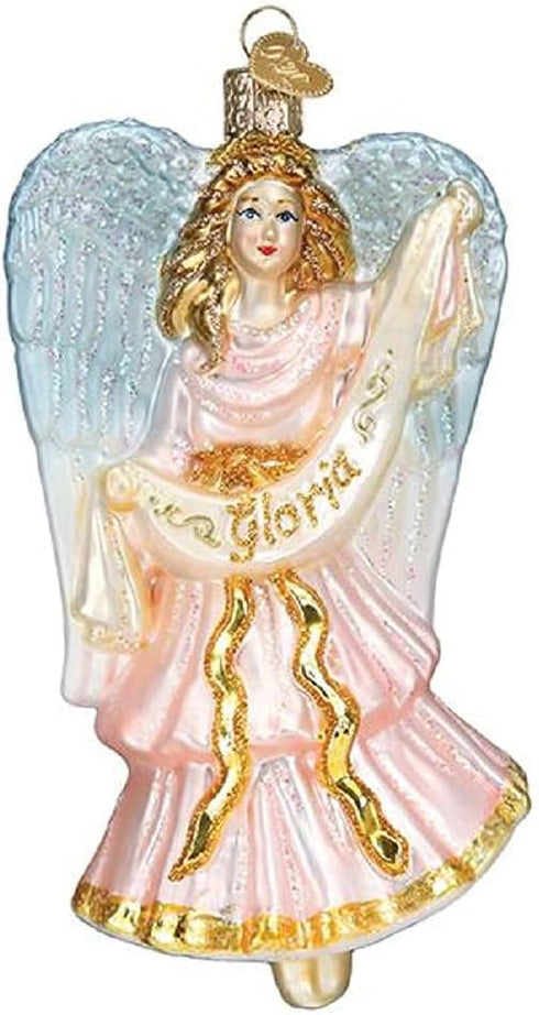 Old World Christmas Ornaments, Nativity Angel Glass Blown Ornaments for Christmas Tree Decor