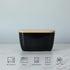 4 HAOTOP Porcelain Butter Dish Perfect for Sticks of Butter,Butter Container Large Ceramics Butter Holder with Lid