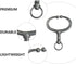 YARNOW Spring Loaded Bull Nose Ring for Cattle, Stainless Steel Tongs and Livestock Supply Tools