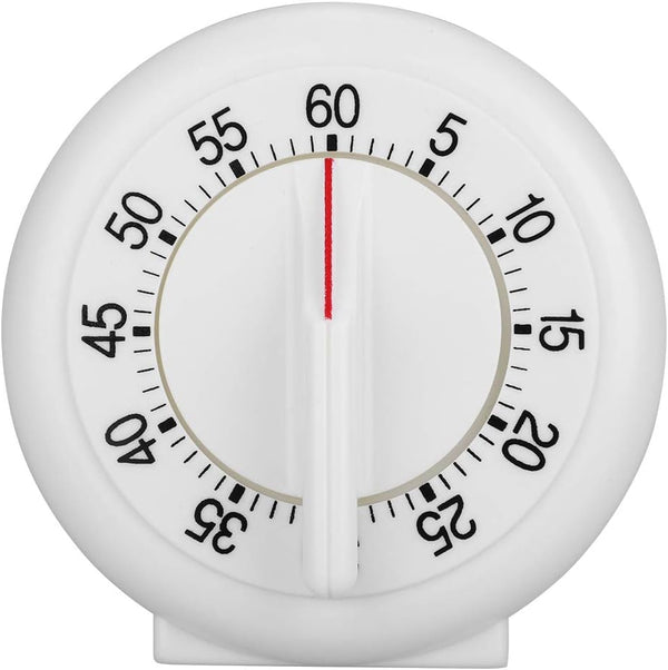 60 Minutes Round Shape Timer, Mechanical Cooking Ring Timer for Baking, Steaming, Convenient Visual Countdown