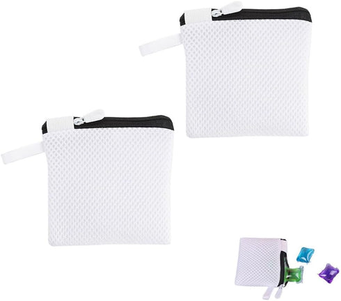 NentMent 2 Pack In-Wash Scent Booster Beads Laundry Bag with Zipper Laundry Detergent