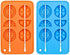 Webake Silicone Ice Cube Trays, Fruit Molds with Reusable Sticks, 2 Pack Giant Lollipop Mold, Chocolate Candy Molds