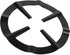 Haofy Stainless Iron Stove Support Rack, Cast Iron Wok Support, Black Coffee Pot Shelf for Gas Range Grate Support Stand