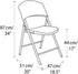 Contoured Folding Chair by Lifetime Products, White