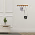 Kitchen Utensil Rack - Wall Mounted Accessory Hanger with 6 Hooks, Pack of 2 for Kitchen, Bathroom & Bedroom