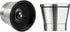 Stainless Steel Pepper Mill Shaker and Salt Grinders, Adjustable Salt and Pepper Mill Lid - Easy to Use, Stainless