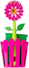 Vigar Flower Power 3-in-1 Kitchen Sink Caddy Set, Flower-Shaped Dish Brush, Sponge,