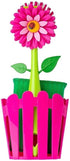 Vigar Flower Power 3-in-1 Kitchen Sink Caddy Set, Flower-Shaped Dish Brush, Sponge,