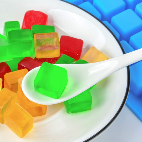 Square Silicone Candy Molds - Mini Molds for Hard Candy, Chocolate, Gummy, Caramel, Ice Cubes (1)
