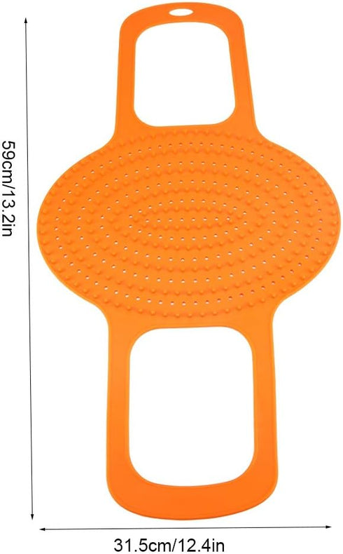 Silicone Turkey Lifter for Roasting Pan, Orange for Turkey and Chicken Barbecue