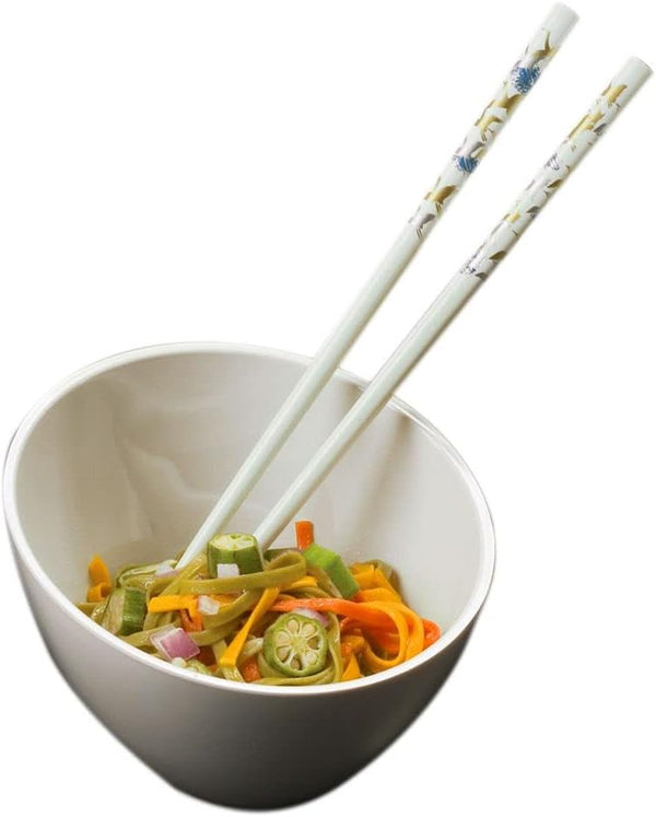 American Metalcraft MELSL52 Endurance Melamine 5" Angled Round Bowl, 11-Ounce, White by American Metalcraft