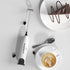 The HomeFlow Co.'s Milk Frother Handheld Foam Maker with two blades, Electric Whisk drink mixer, Mini Foamer for coffee, Cappuccino, Frappe, Matcha, Hot chocolate (White & Black) by The HomeFlow Co.