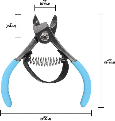 Zenport H320L Fuji/Orange Fruit Clippers, Forged Stainless Steel, 5-Inch Long, Blue