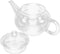 Restaurant Teapot, Transparent Glass Teapot with Handle, Small Glass Teapot, Tearoom Teapot Kettle, Hotel Coffee Pot,