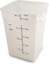 Carlisle FoodService Products Squares Square Food Storage Container, Stackable Design for Catering, 22 Quarts