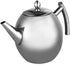 Stainless Steel Teapot with Filter, Large Capacity (1500ML), Metal Coffee Pot Water Container Kettle