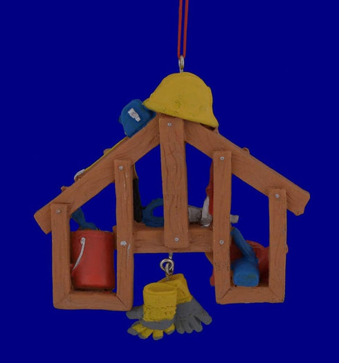 Kurt Adler Construction Tools Resin Christmas Ornament