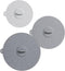 HIC Kitchen Cooking and Storage Lids, High-Heat Silicone, Set of 3