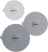 HIC Kitchen Cooking and Storage Lids, High-Heat Silicone, Set of 3