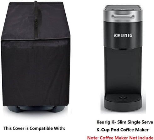 Coffee Maker Water-Resistant Dust Cover Caps for Keurig K-Slim Single Serve K-Cup Pod Coffee Maker