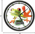 SignMission Frog 1 Wall Clock, Green Frogs Art Animal Decor Gift