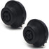 Fielect 2pcs Electric Kettle Base Coupler Connector, Black Temperature Control Tip Top Base Socket 220V
