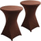 Cocktail Table Covers - Spandex Round High Top Tablecloth - 2 Pack