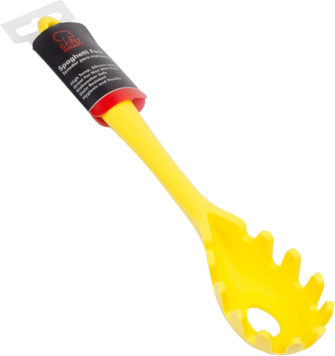 Chef Craft Premium Silicone Spaghetti/Pasta Fork - 11.5 Inch in Yellow