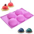 Newk 5 Holes Semi Sphere Silicone Mold, 3 Packs 5-Cavity Half Sphere Mold for Chocolate Bombs, Cake