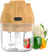 Electric Mini Food Chopper, 250ML, Compact Wireless Processor for Garlic, Fruit, Vegetable, Ginger, Chili, Meat, Wood