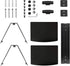 2 CS202 suptek Speaker Mount, Floating Glass Shelf Wall Mount Bracket for DVD Players/Cable Boxes/Games Consoles/TV