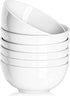 DELLING Small Bowls Set of 6, 10oz White Porcelain Bowls for Kitchen, Dessert, Ice Cream, Dipping, Snacks, Side Dishes