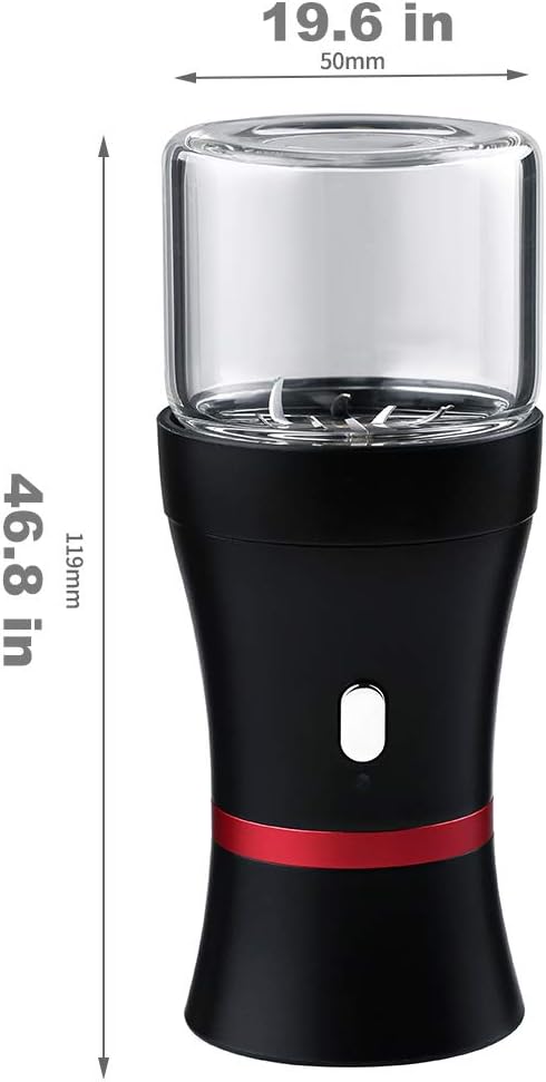 AiTURE 1100 50ml Upgraded Mini Electric Grinder Spice Smart Herb mAh with Jar,Easy to Carry (big)