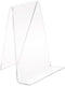 Plymor Clear Acrylic Book Easel with 1.375" Flat Ledge, 4.75" W x 4.75" D x 6" H