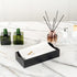 15.8 7.9 Inch 50 Luxenap X Linen-Feel Guest Towels, Lettered Hand Towels - Gold Letter 'V', Sans Serif Font, White