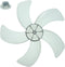 Garneck 14 Inch Standing Fan Blades, Five Blade Plastic Fan Blades with Nut Cover, Universal Replacement Blades for