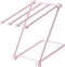 Countertop Dishcloth Drying Rack, 4 Arms Folding Holder for Kitchen Rag Storage, Vertical Stand (Light Pink)